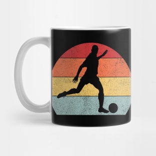 Soccer player vintage retro style Mug